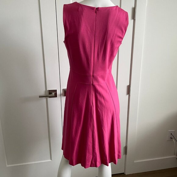 Brooks Brothers Sleeveless Scoop Neck A-Line/Full Lined Midi Dress Pink Size 8 - Picture 15 of 16